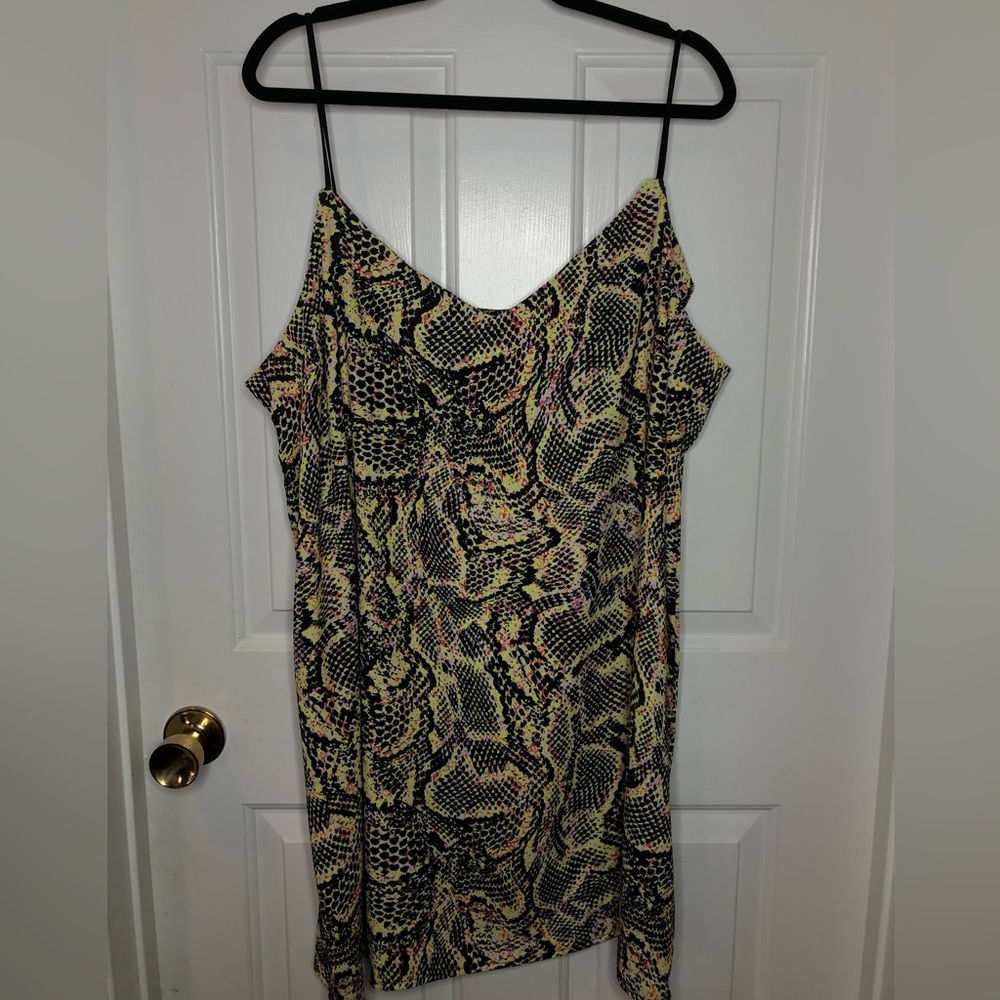 ✨BRAND NEW✨ASOS Collusion Plus Snake Print Cami Mini Dress